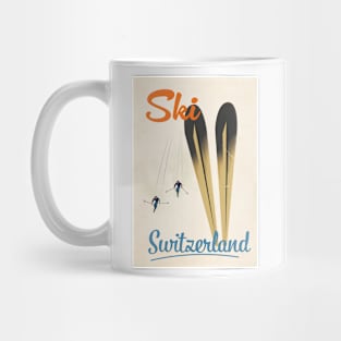 Switzerland Ski poster Mug